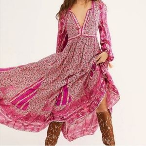 Free People Boho Floral Maxi Dress